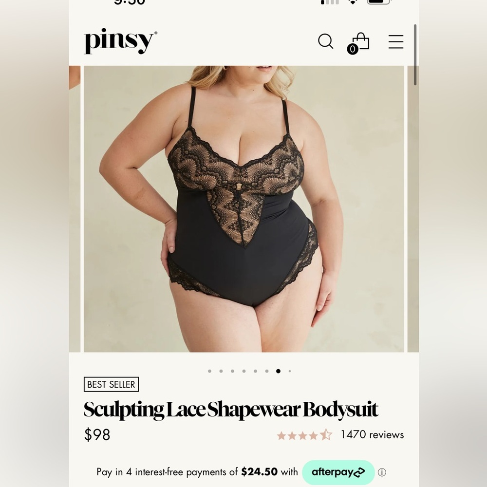 Pinsy Sculpting Lace Shapewear Bodysuit - Picture 11 of 11